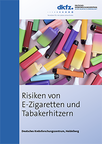 Titelbild des Berichts "Risiken von E-Zigaretten und Tabakerhitzern"
